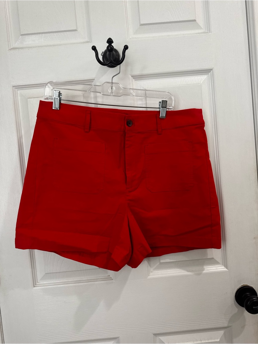 J. Crew Bright Red High-Waist Women's Shorts